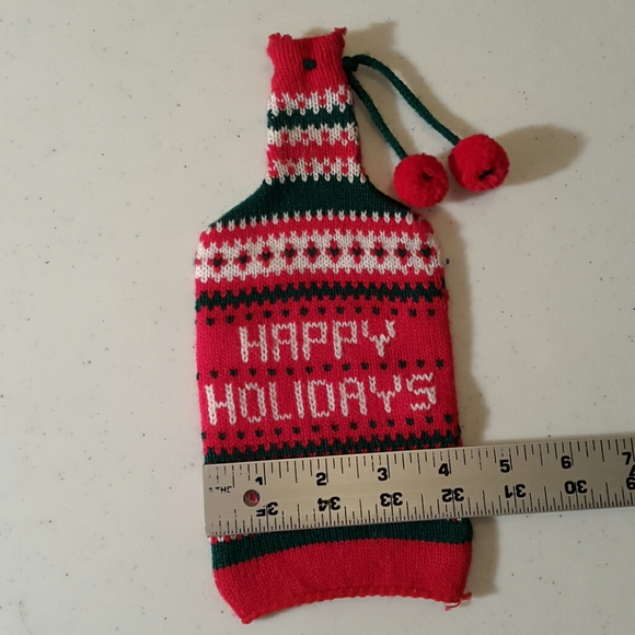 #93 Bottle hugger Happy Holidays - Picture 2 of 3